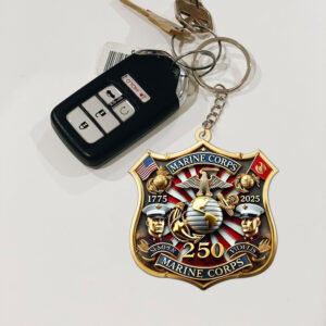 US Marine Corps Custom Shape 2-sided Keychain - MAITM 12292