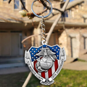 US Marine Corps Custom Shape 2-sided Keychain - MAITM 12373
