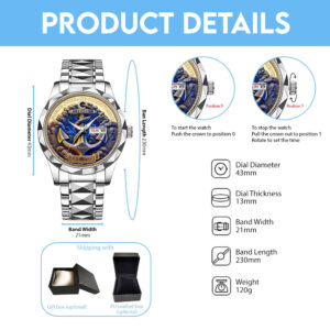 US Navy Alloy Luxury Quartz Watch - MAITM 12133