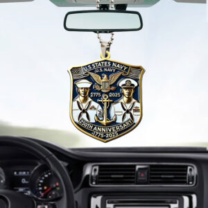 US Navy Custom shape 2-sided Acrylic Car Ornament - MAITM 12349