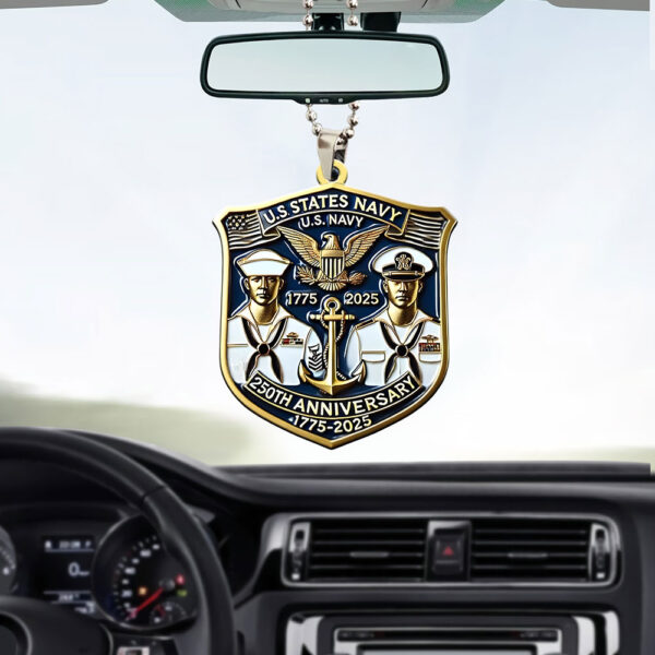 US Navy Custom shape 2-sided Acrylic Car Ornament - MAITM 12349
