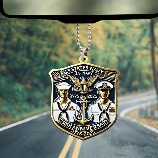 US Navy Custom shape 2-sided Acrylic Car Ornament - MAITM 12349