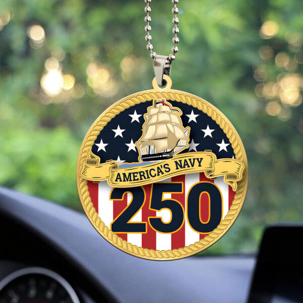 US Navy Custom shape 2-sided Acrylic Car Ornament - MAITM 12118