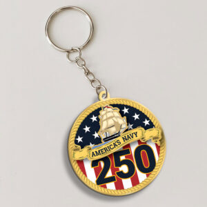 US Navy Custom Shape 2-sided Keychain - MAITM 12119