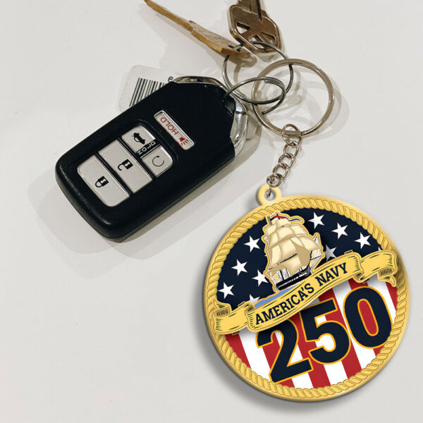 US Navy Custom Shape 2-sided Keychain - MAITM 12119
