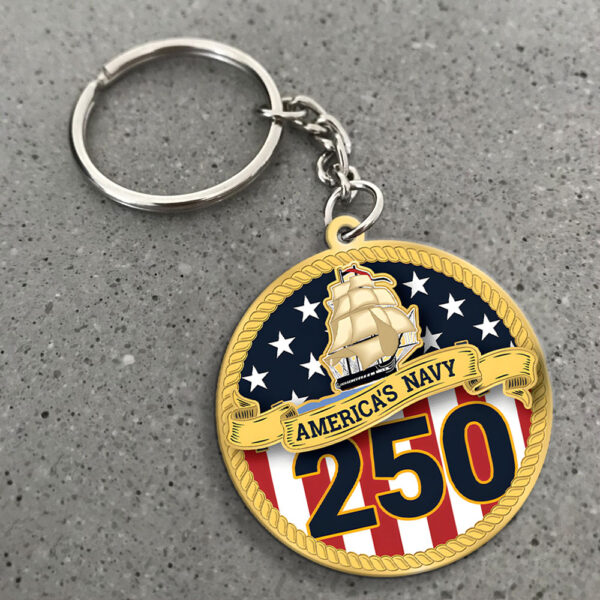 US Navy Custom Shape 2-sided Keychain - MAITM 12119