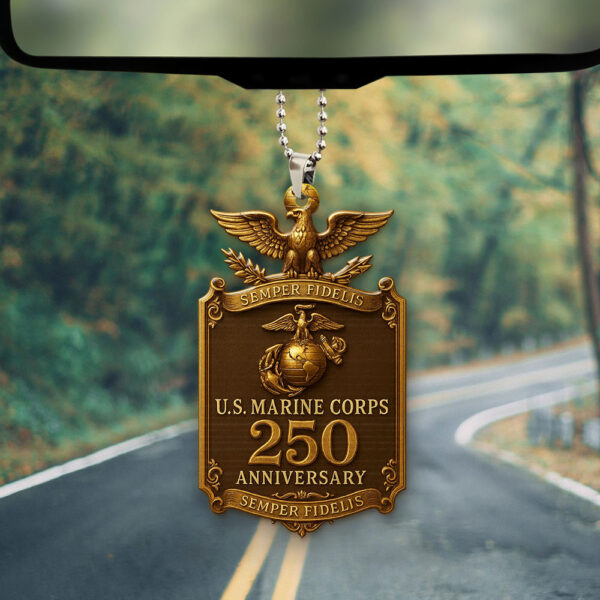 US Marine Corps Custom Shape 1-sided Acrylic Car Ornament - TMTHU 131