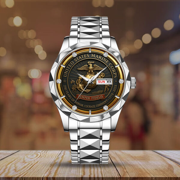US Marine Corps Alloy Luxury Quartz Watch - TMTHU 089