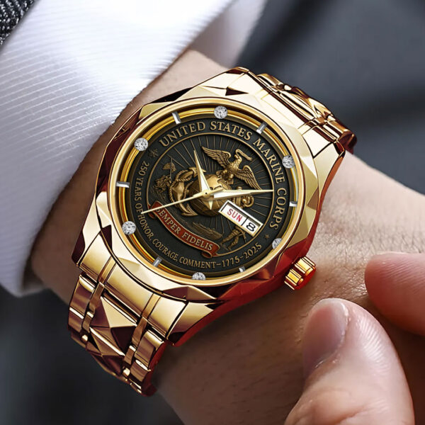 US Marine Corps Alloy Luxury Quartz Watch - TMTHU 089