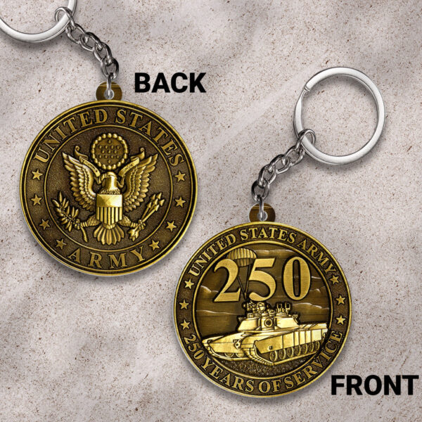 US Army Custom Shape 2-sided Keychain - HOATT 11935