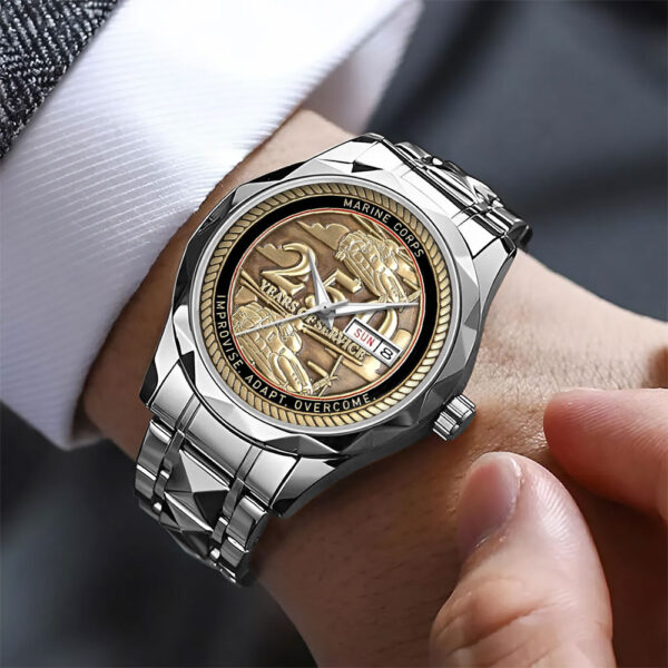 US Marine Corps Alloy Luxury Quartz Watch - MAITM 12126