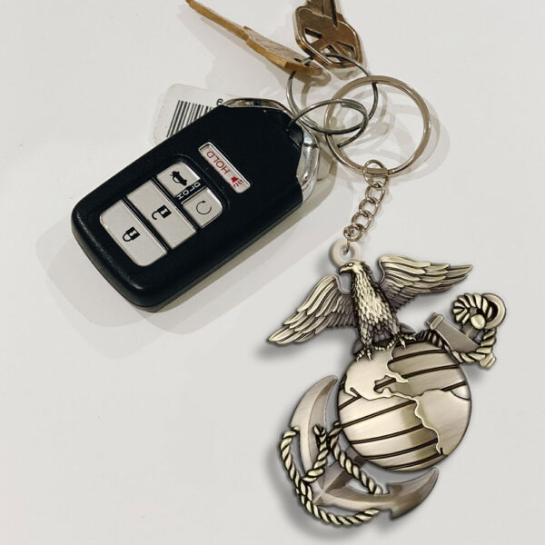US Marine Corps Custom Shape 2-sided Keychain - MAITM 12113