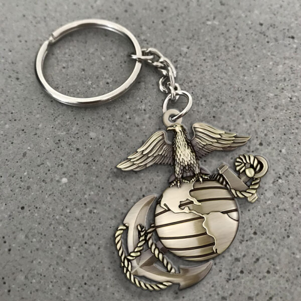 US Marine Corps Custom Shape 2-sided Keychain - MAITM 12113