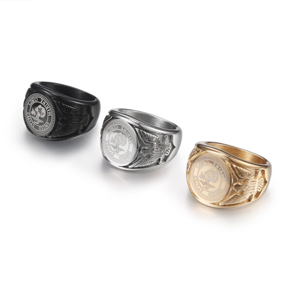 US Marine Corps Stainless Steel Ring - MAITMDROP133