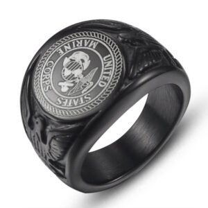 US Marine Corps Stainless Steel Ring - MAITMDROP133