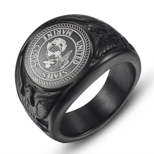 US Marine Corps Stainless Steel Ring - MAITMDROP133