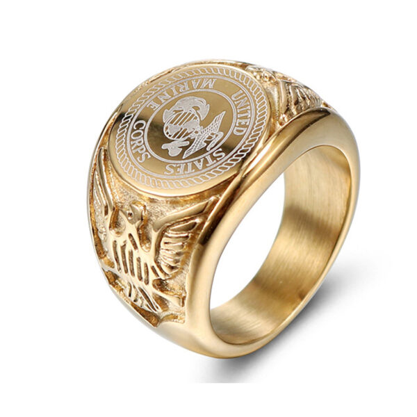 US Marine Corps Stainless Steel Ring - MAITMDROP133