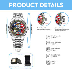 US Marine Corps Alloy Luxury Quartz Watch - TANTN 14221
