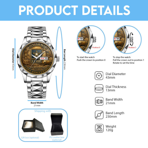 US Marine Corps Alloy Luxury Quartz Watch - TANTN 14286