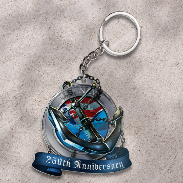 US Navy Custom Shape 2-sided Keychain - HOATT 11933