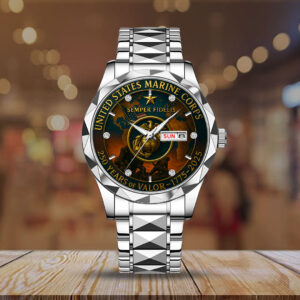 US Marine Corps Alloy Luxury Quartz Watch - TMTHU 052