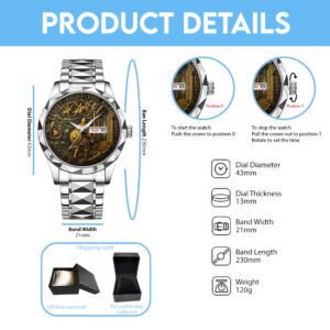 Viking Alloy Luxury Quartz Watch - TANTN 14906