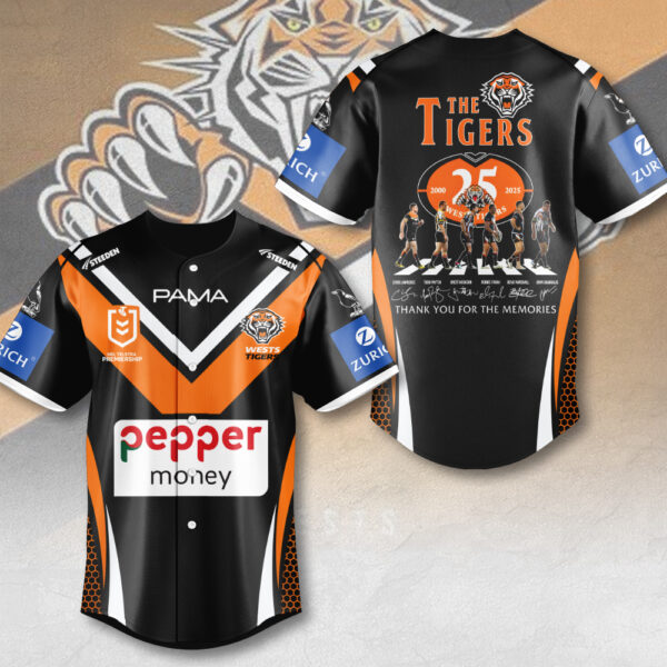 Wests Tigers Baseball Jersey - MAITM 11905
