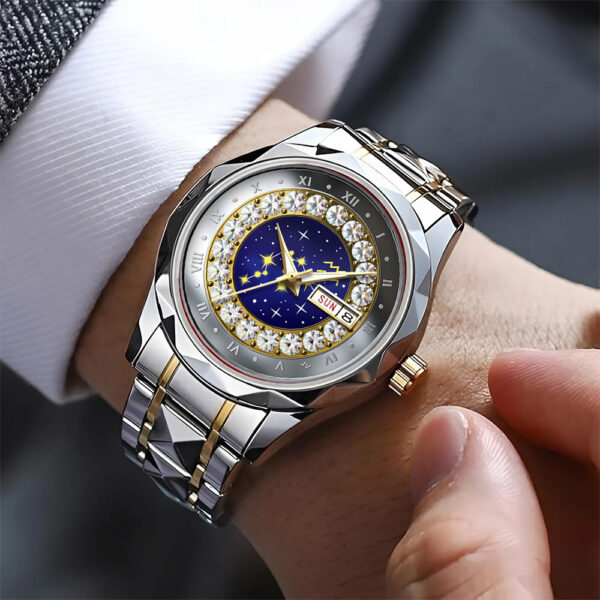 Zodiac x Aquarius Alloy Luxury Quartz Watch - TANTN 14577