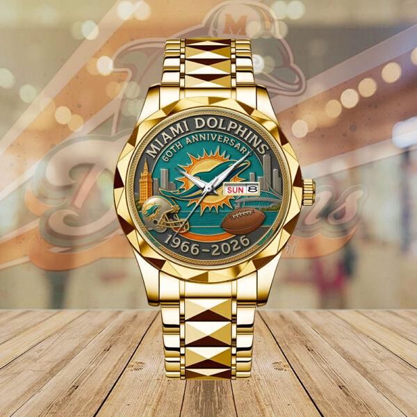 Miami Dolphins Alloy Luxury Quartz Watch - MAITM 12528