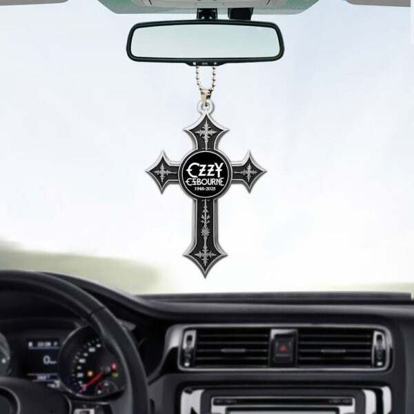 Ozzy Osbourne Custom shape 2-sided Acrylic Car Ornament - MAITM 12481