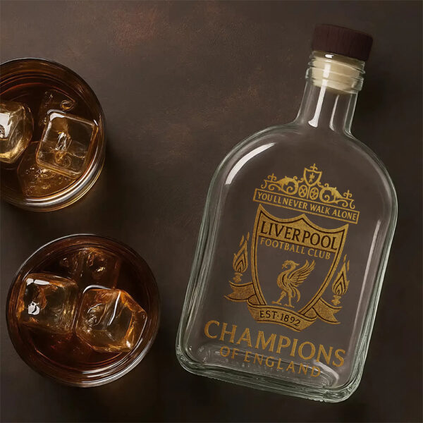 Liverpool FC 25oz Empty Whiskey Bottle - TMTHU 217