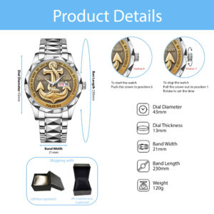 Anchored in Christ Alloy Luxury Quartz Watch - MAITM 12489