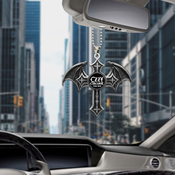 Ozzy Osbourne Custom shape 2-sided Acrylic Car Ornament - MAITM 12552