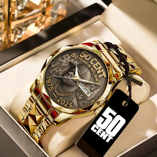 50 Cent Alloy Luxury Quartz Watch - TANTN 14939