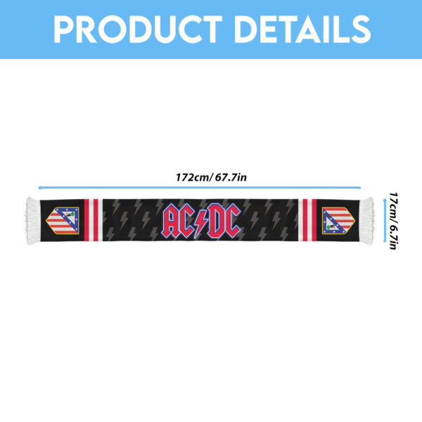 Rock Music x Atlético Madrid Ruffneck Soccer Scarf - TANTN 14980