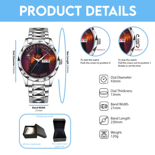 Alice Cooper Alloy Luxury Quartz Watch - TANTN 14958