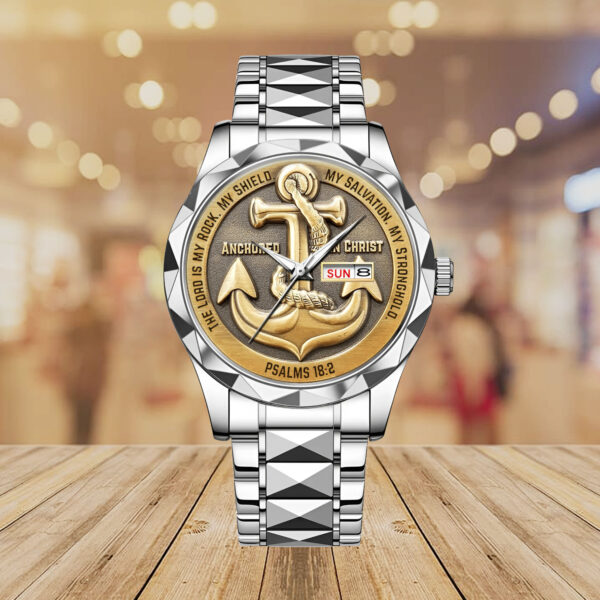 Anchored in Christ Alloy Luxury Quartz Watch - MAITM 12489