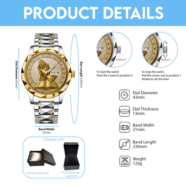 Bible Alloy Luxury Quartz Watch - TMTHU 300