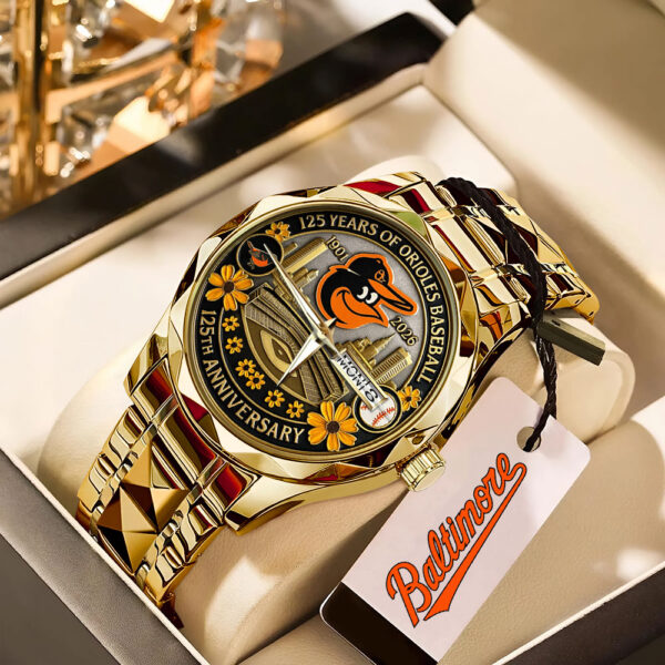 Baltimore Orioles Alloy Luxury Quartz Watch - MAITM 12527