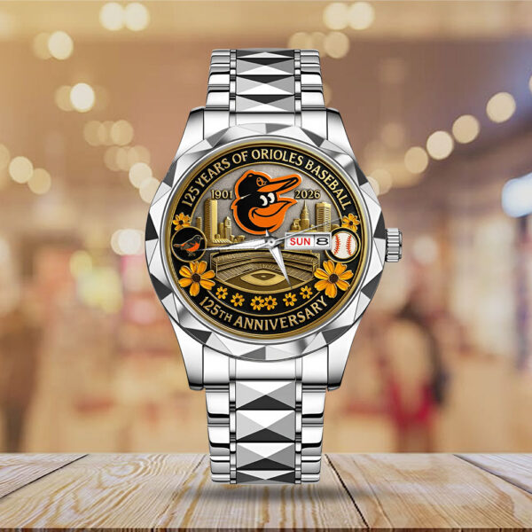 Baltimore Orioles Alloy Luxury Quartz Watch - MAITM 12527