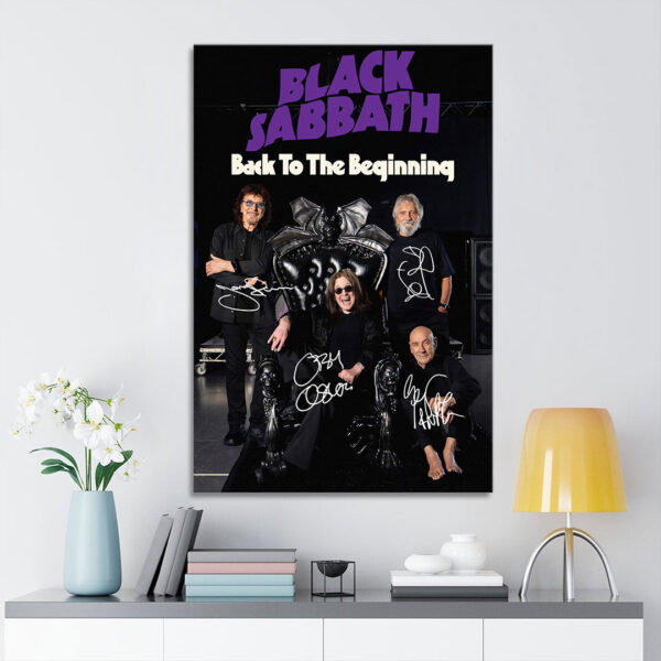 Black Sabbath Rectangle Canvas With Inner Frame - TANTN 15053