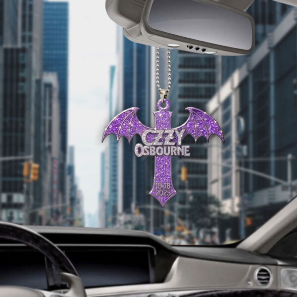 Black Sabbath x Ozzy Osbourne Custom shape 2-sided Acrylic Car Ornament - GNE 4127