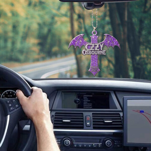 Black Sabbath x Ozzy Osbourne Custom shape 2-sided Acrylic Car Ornament - GNE 4127
