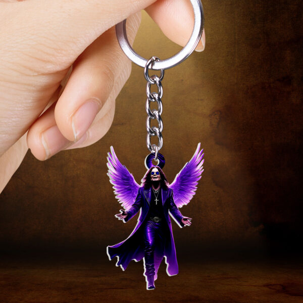 Black Sabbath x Ozzy Osbourne Custom Shape 2-sided Keychain - HOATT 12266