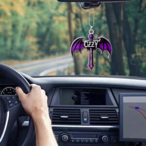 Black Sabbath x Ozzy Osbourne Custom shape 2-sided Acrylic Car Ornament - HOATT 12141