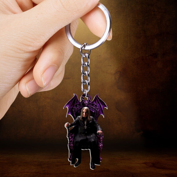 Black Sabbath x Ozzy Osbourne Custom Shape 2-sided Keychain - HOATT 12244