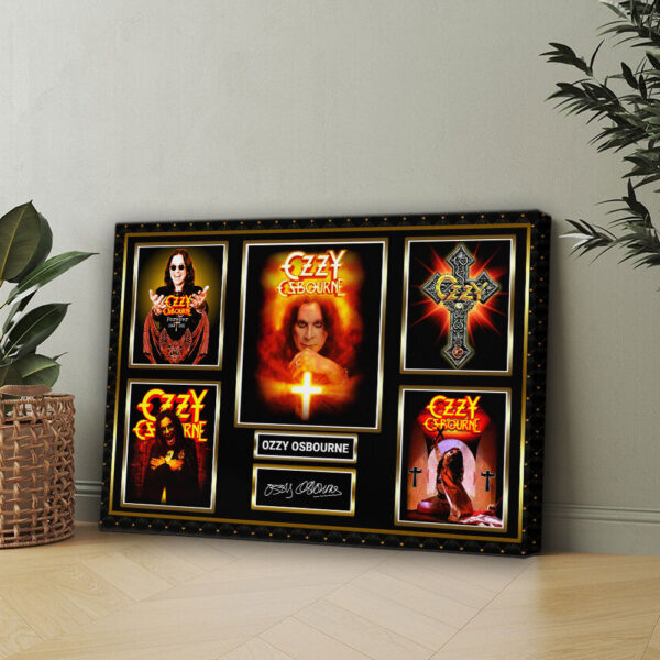Black Sabbath x Ozzy Osbourne Rectangle Canvas With Inner Frame - HOATT 12133