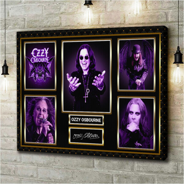 Black Sabbath x Ozzy Osbourne Rectangle Canvas With Inner Frame - HOATT 12134