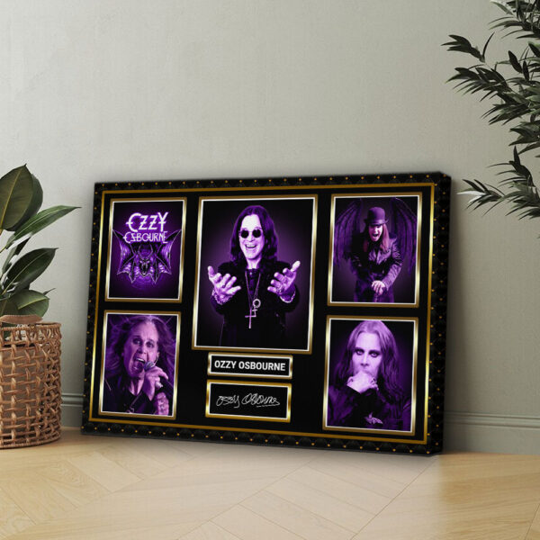 Black Sabbath x Ozzy Osbourne Rectangle Canvas With Inner Frame - HOATT 12134