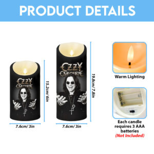 Black Sabbath x Ozzy Osbourne Led Candle - HOATT 12084